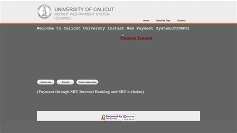 pareeksha bhavan calicut university|calicut university instant payment system.
